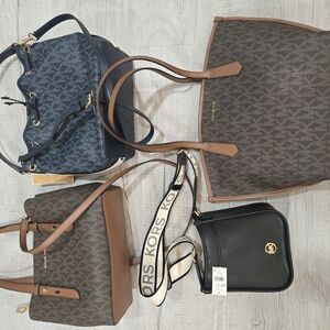 Michael Kors Shoulder Bags - Black, Brown, and Blue